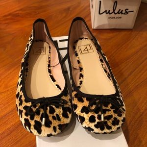 Cheetah print flats
